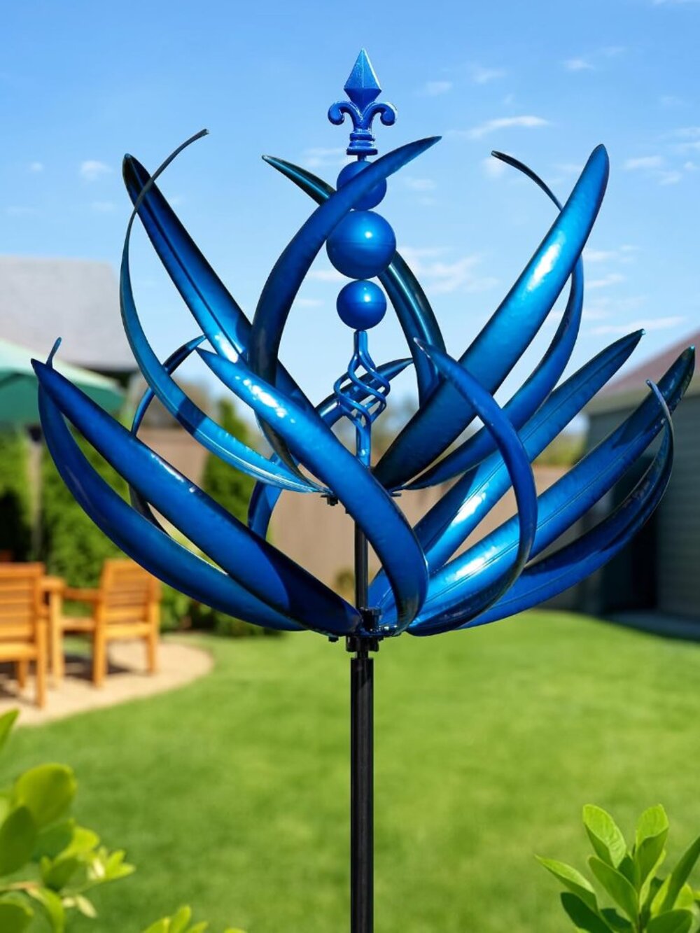 91 inch Wind Spinners Outdoor - Extra Large Outdoor Metal Wind Sculptures Spinne